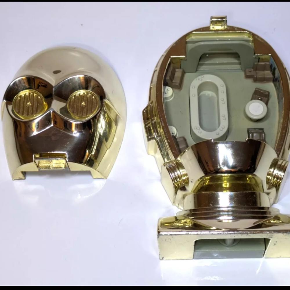 Star Wars 1994 Galoob Micro Machines C-3PO Head Action Transforming Playset Gold - Picture 2 of 10